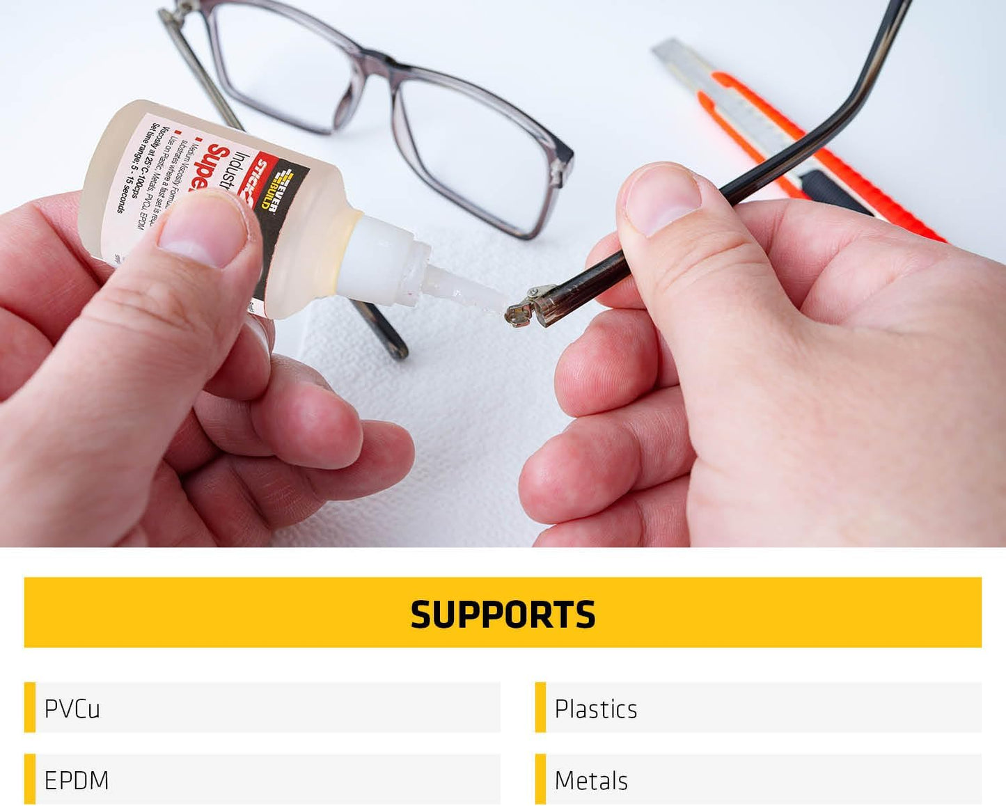 Everbuild Stick2 General Purpose Superglue | Industrial Grade | High Strength | Rapid Setting |