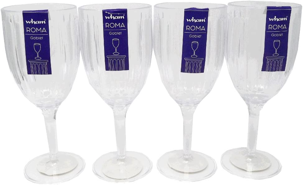Wham Roma Clear Acrylic Wine Goblet 370ml {2 Pack}