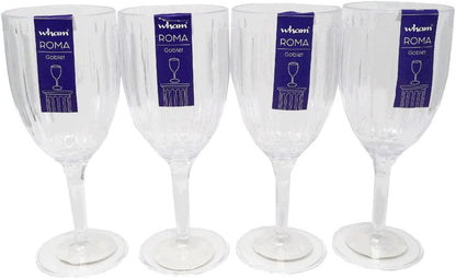 Wham Roma Clear Acrylic Wine Goblet 370ml {2 Pack}