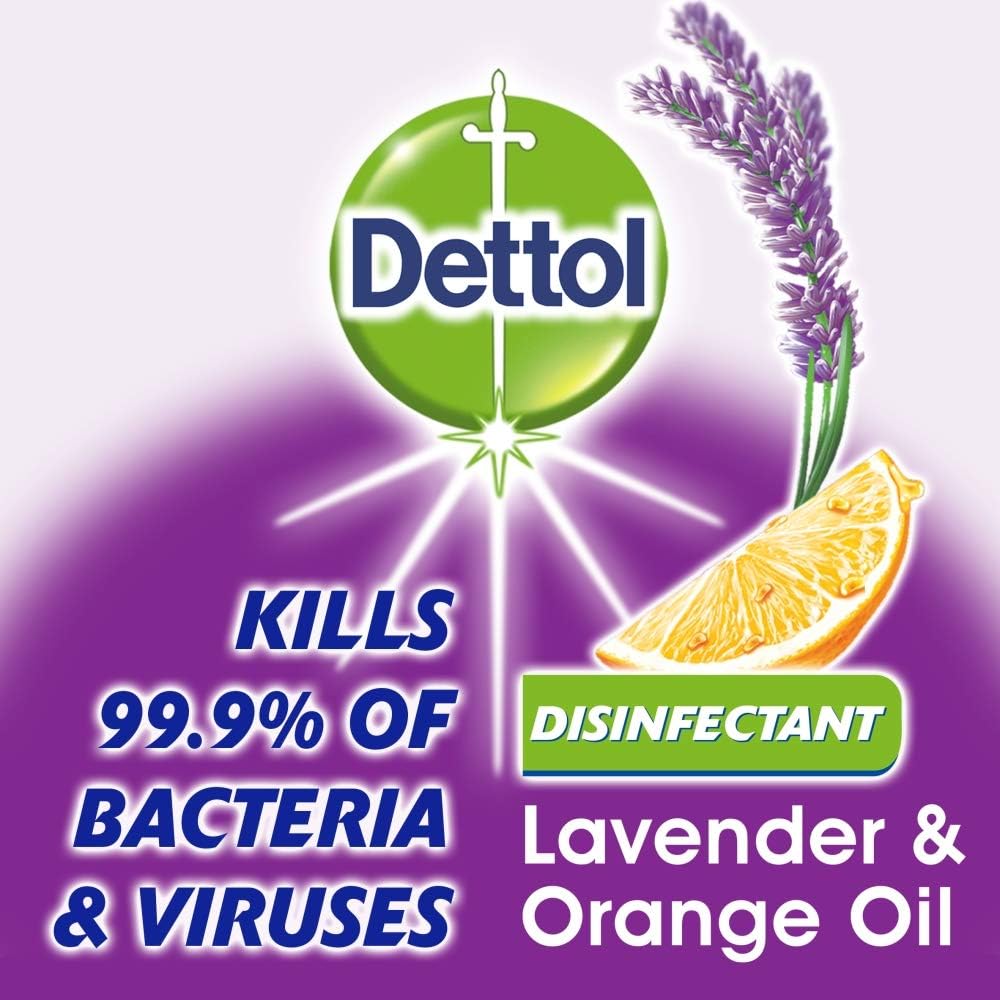 Dettol Disinfectant Liquid Lavender & Orange Oil 500ml - UK BUSINESS SUPPLIES