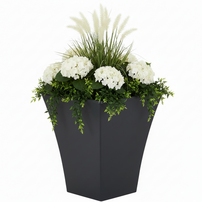 Wham Black Square Metallica Pot 28cm H308