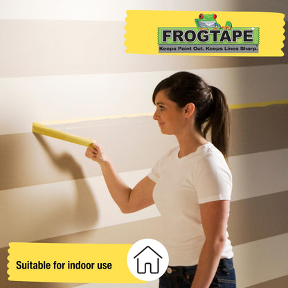 Frog Tape Yellow | Delicate Surface Painters Masking Tape | 48mm X 41.1M Roll