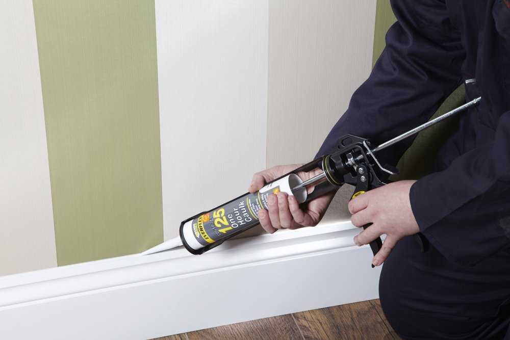 Everbuild 125C4 Everflex 125 One Hour Caulk, White, 380 Ml