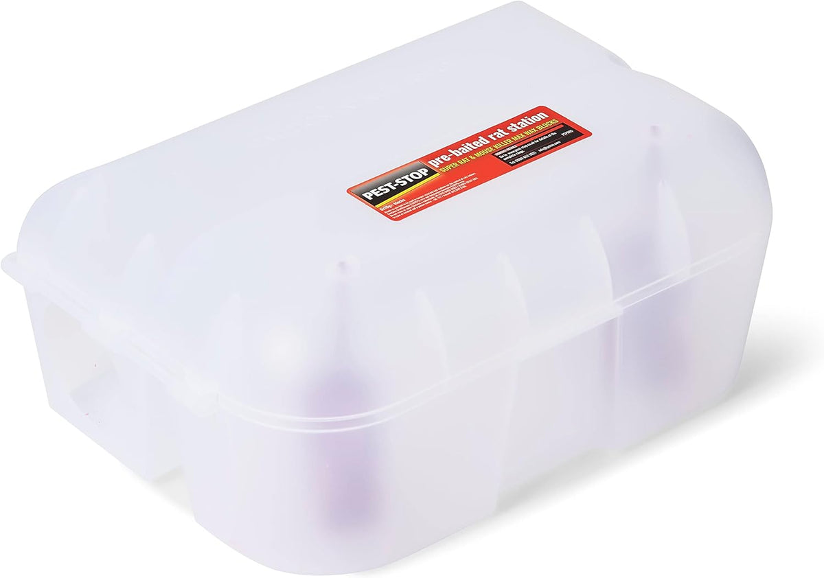 Pest-Stop Pre-Baited Rat Station | Rat Control | Fast Acting Baits | Secure Lock System