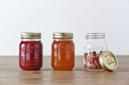 Kilner Round Glass Screw Top Lid Preservation Storage Jar 0.5 Litre (0025.400)