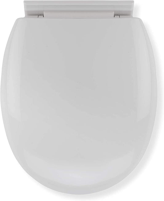 Croydex White Plastic Antibacterial Toilet Seat HYGI WL400022H {Reduced to Clear}