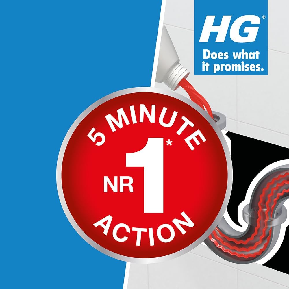 HG Bathroom Drain & Plug Unblocker, 1 Litre