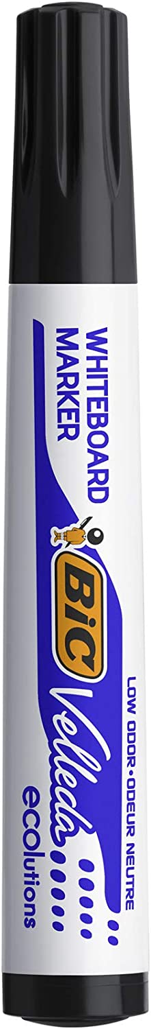 Bic Velleda 1701 Whiteboard Marker Bullet Tip Black (12 Pack) 1199170109