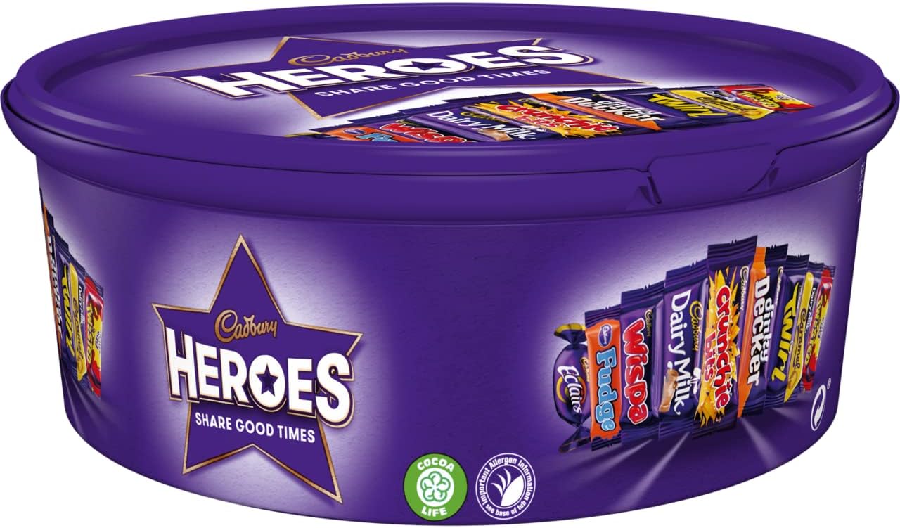 Cadbury Dairy Milk Heroes Tub, 475g