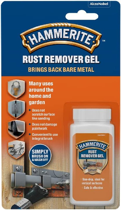 Hammerite Rust Remover Gel | Blister Pack |  Non Drip Rust Remover 100ml