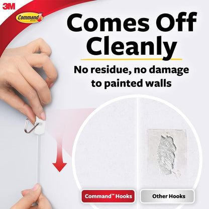 3M Command Small Wire Hooks | 3 Pack | Holds Upto 225g | Code 17067