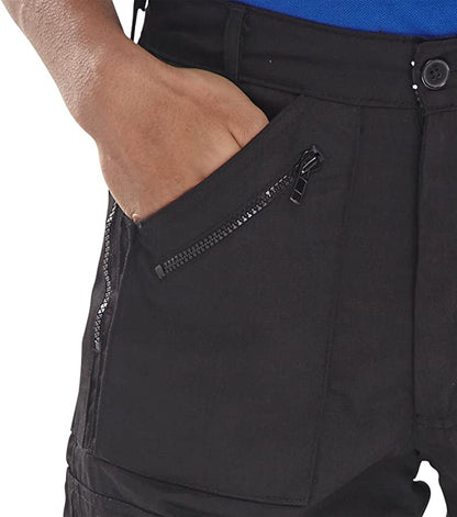 Beeswift Action Work Trousers in Black {All Sizes} - UK BUSINESS SUPPLIES