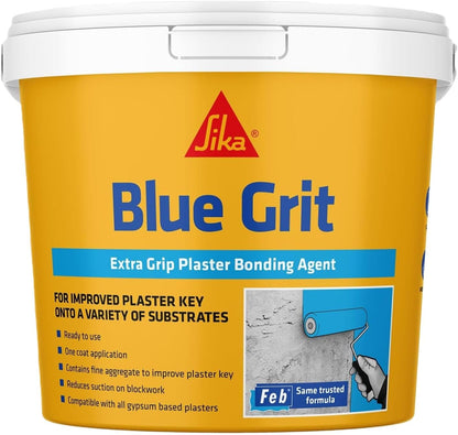 Sika Everbuild Blue Grit, Extra Grip Plaster Bonding Agent | 5 Litre