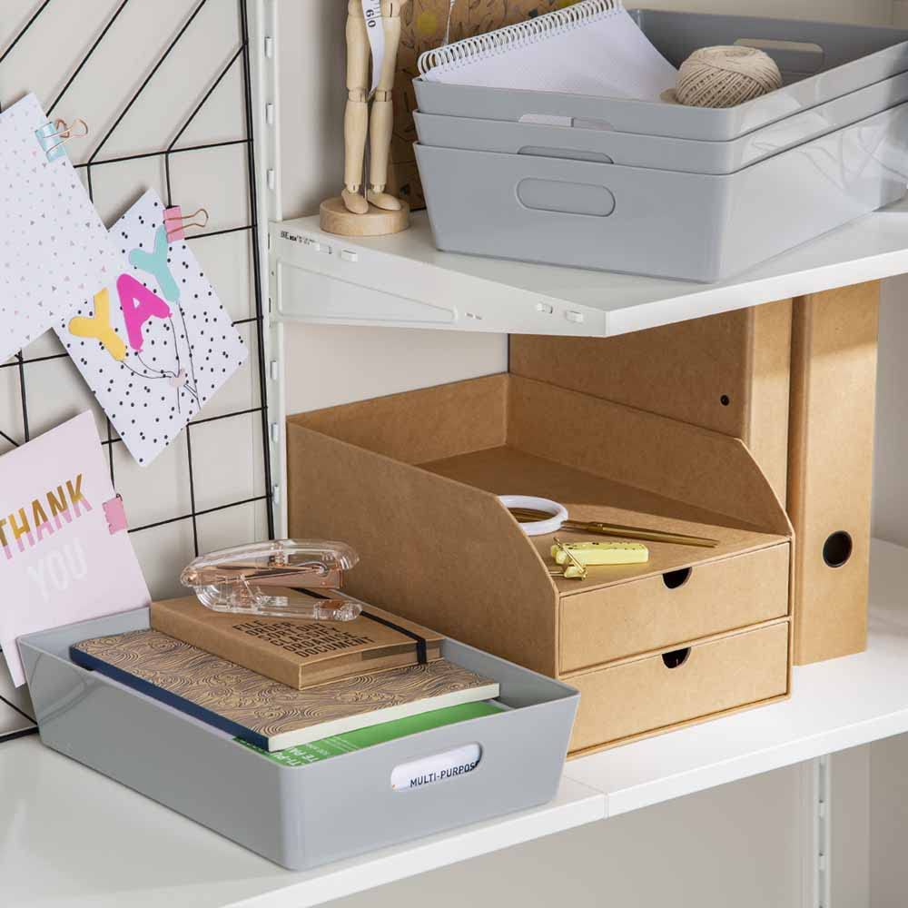 Wham Grey Rectangular Studio Basket 5.01 6L