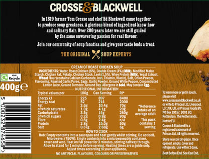 Crosse & Blackwell Cream of Roast Chicken 6 x 400g