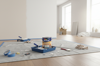 Dulux Easycare Washable & Tough White cotton Matt Wall & ceiling Emulsion paint, 2.5L