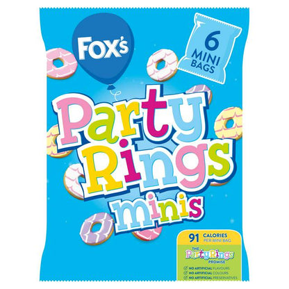 Fox's Mini Party Rings Biscuits | 40 x 21g Packets.