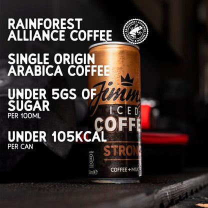 Jimmys Iced Coffee Strong Cans 12x250ml