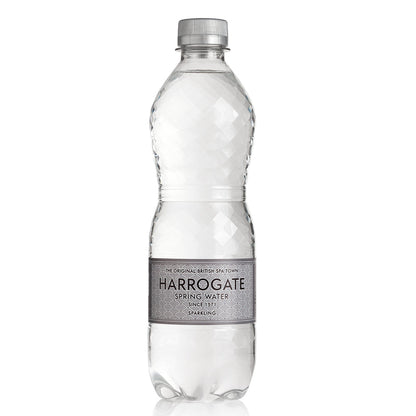 Harrogate Sparkling Spring Water 500ml Plastic Bottle (Pack of 24)