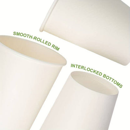 Belgravia 8oz White Paper Cups 50's
