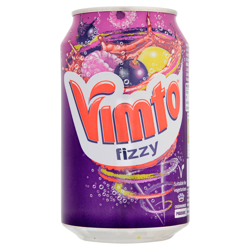 Vimto 330ml Can Carbonated Fruit Juice Drink (Pack of 24)
