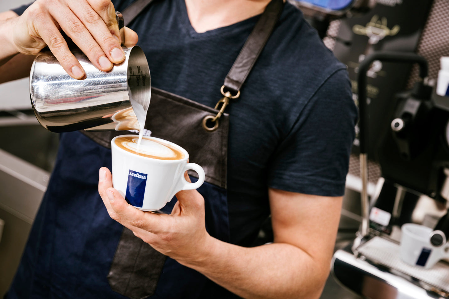 Lavazza Branded Cappuccino Cup & Saucer Set