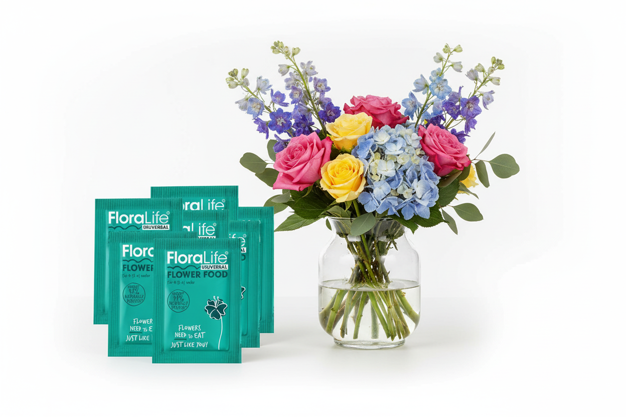 FloraLife® Flower Food Sachets (Retail Packed) | 10 x 5g Sachets