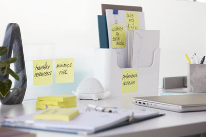 Post-it Super Sticky Z-Notes 76x76mm 90 Sheets Cardboard Packaging Yellow (Pack of 12) R330-12SSCY