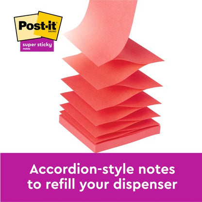 Post-it Super Sticky Z-Notes 76x76mm 90 Sheets Cardboard Packaging Yellow (Pack of 12) R330-12SSCY
