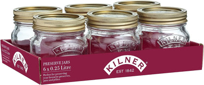 Kilner Small 0.25L Screw Top Preserve Glass Storage Jar (0025.402)