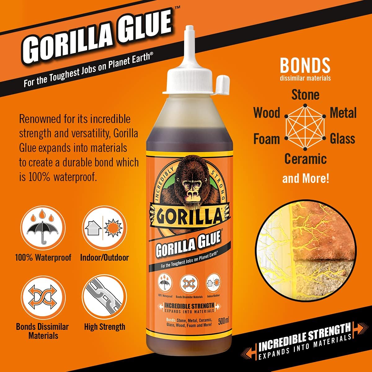 Gorilla Glue 500ml Bottle