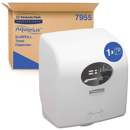 Aquarius Hand Towel Dispenser Slimroll 7955 Plastic Lockable White