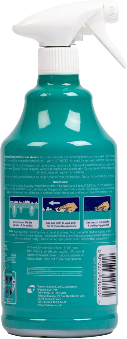 Triplewax Waterless Wash Car Shampoo 1L Trigger