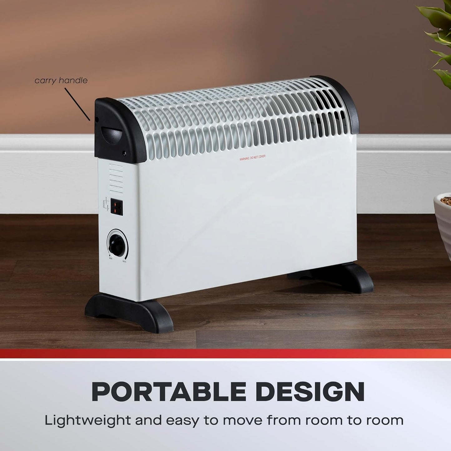 Daewoo Branded Convector Heater 2000w - White