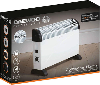 Daewoo Branded Convector Heater 2000w - White