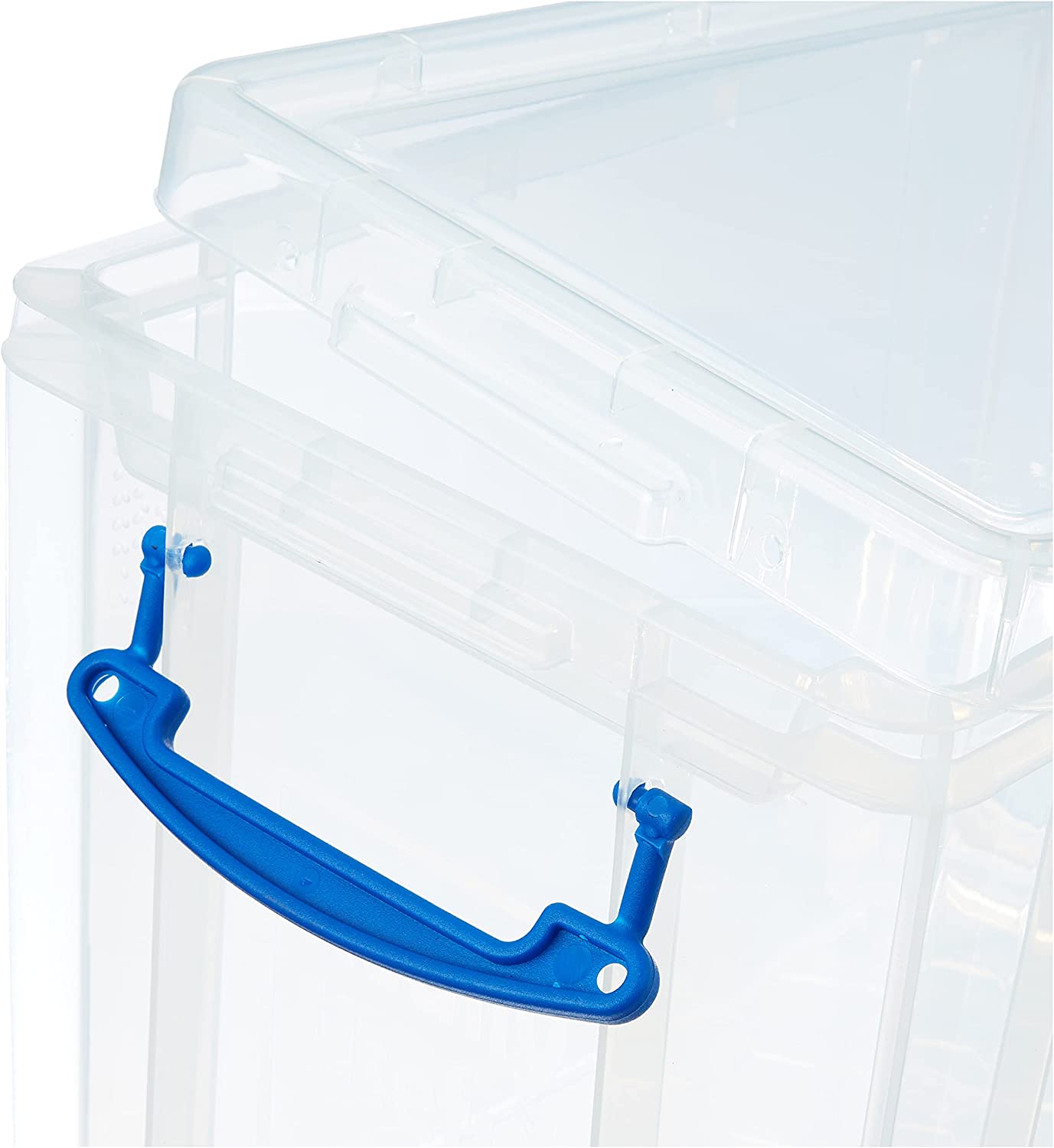 Really Useful 19L Plastic Storage Box With Lid W375xD255xH290mm Clear