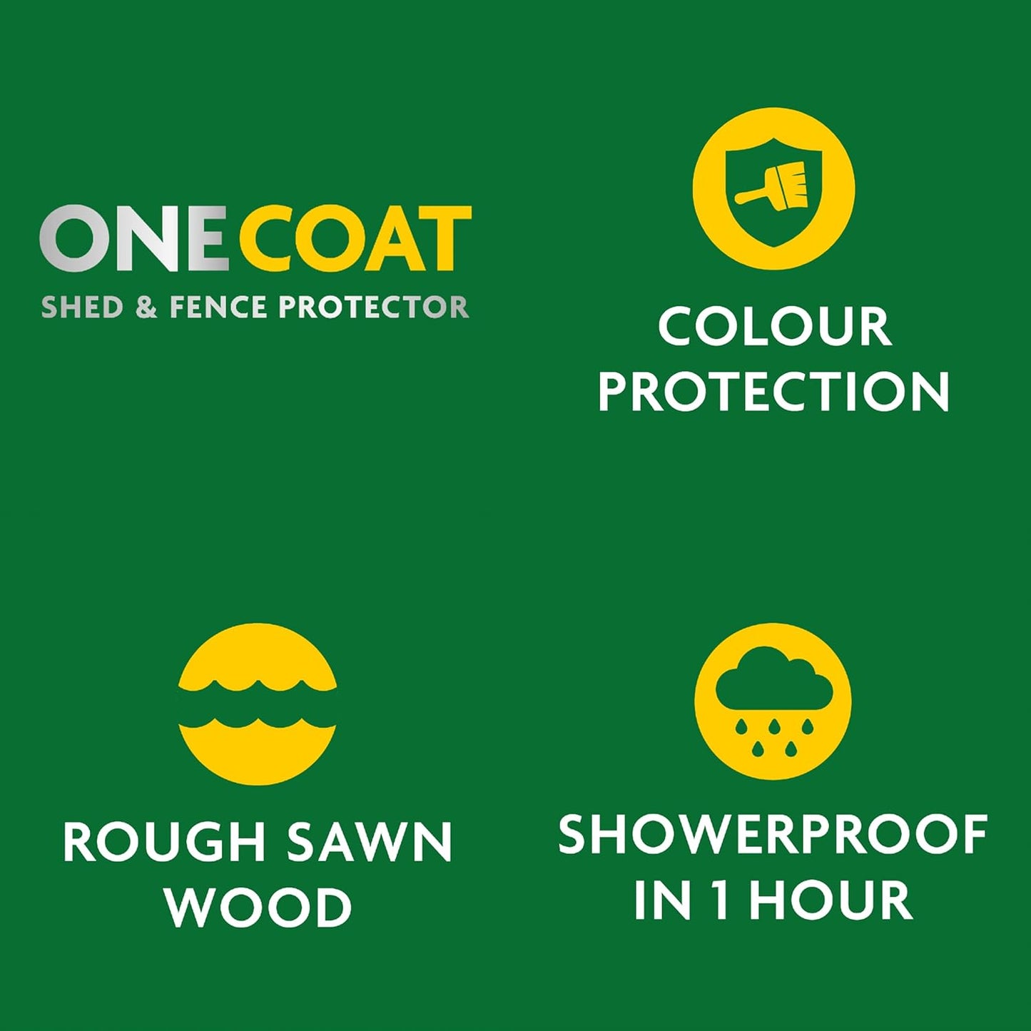 Ronseal One Coat Shed and Fence Protector Charcoal Grey 5 litres