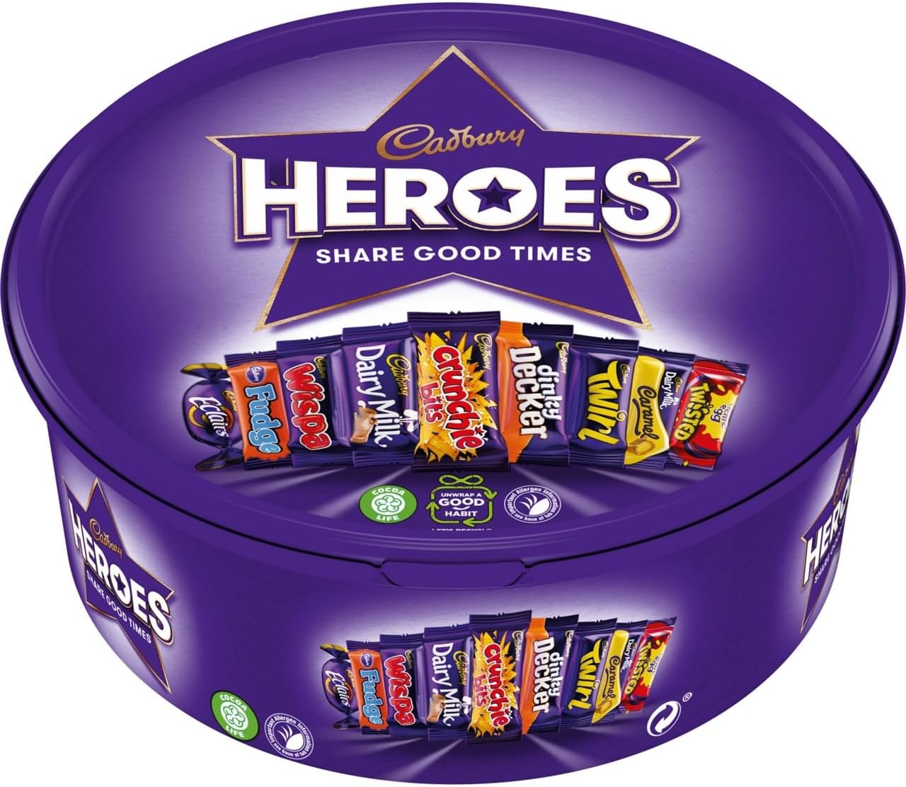 Cadbury Dairy Milk Heroes Tub, 475g