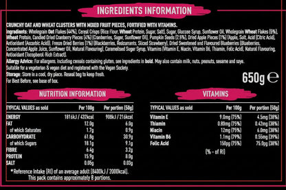 Fuel 10K Berry Granola Cereal 650g Box