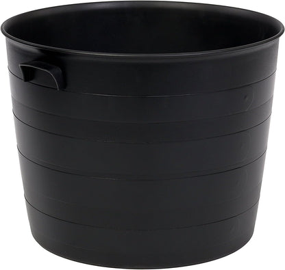 Strata Indoor or Outdoor Blacksmith Patio Planter 35cm , Black Wide Planters (121574)