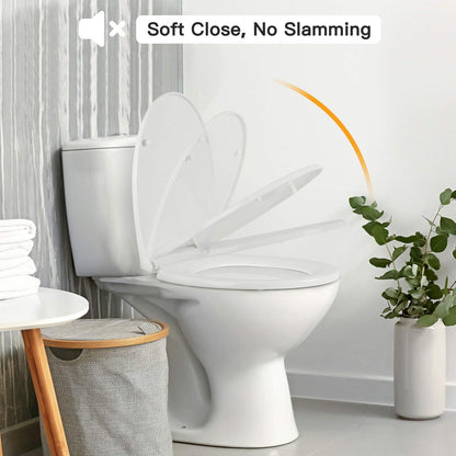 Sabichi White Easy Clean Slow Close Toilet Seat
