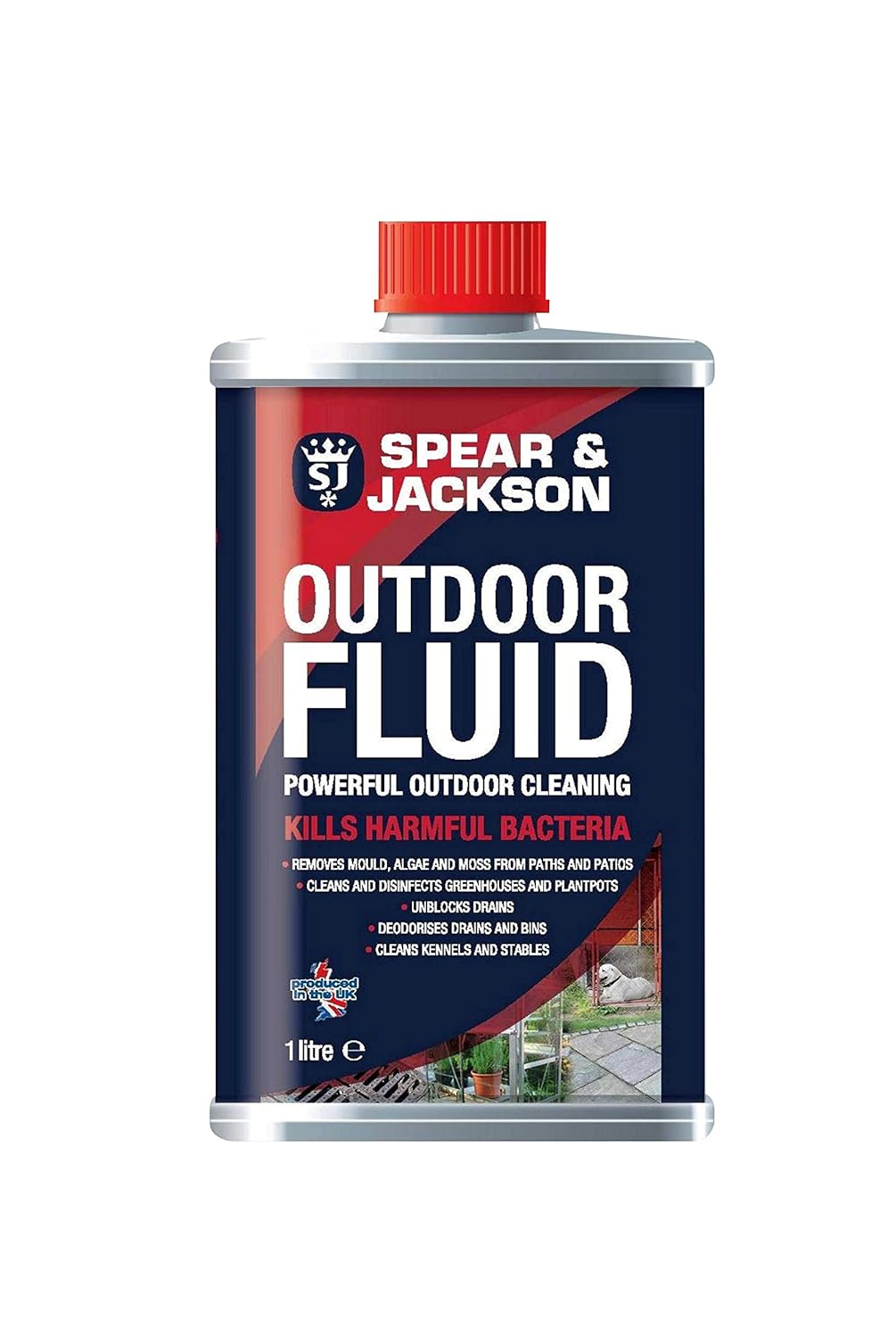 Spear & Jackson Outdoor Fluid 1L Outdoor Cleaner and Disinfectant