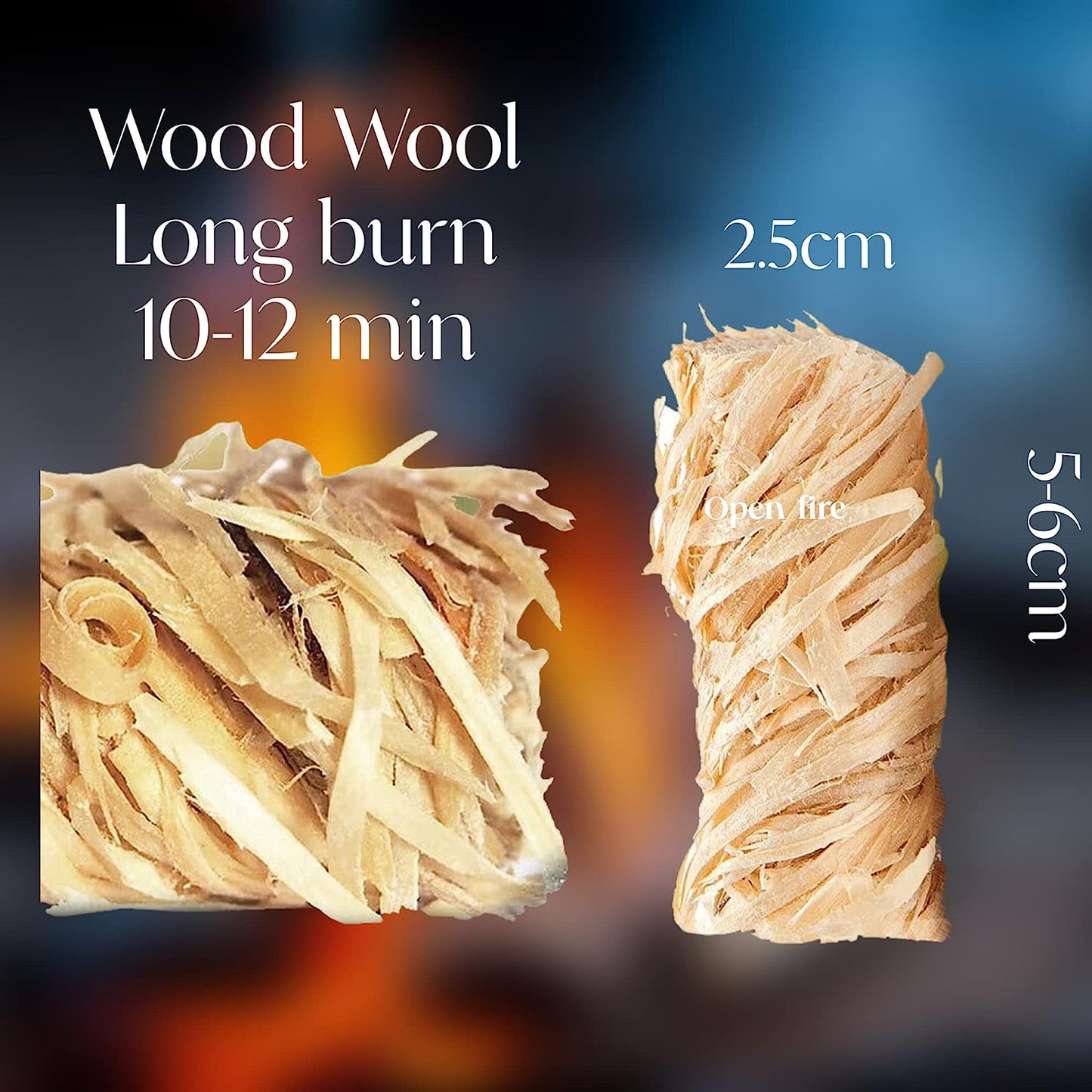 Flamers 50's Natural Stove-Barbecue BBQ or Firelighters New Larger ALL SIZES