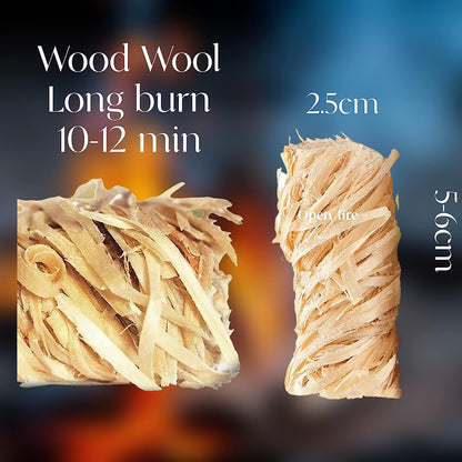Flamers 50's Natural Stove-Barbecue BBQ or Firelighters New Larger ALL SIZES