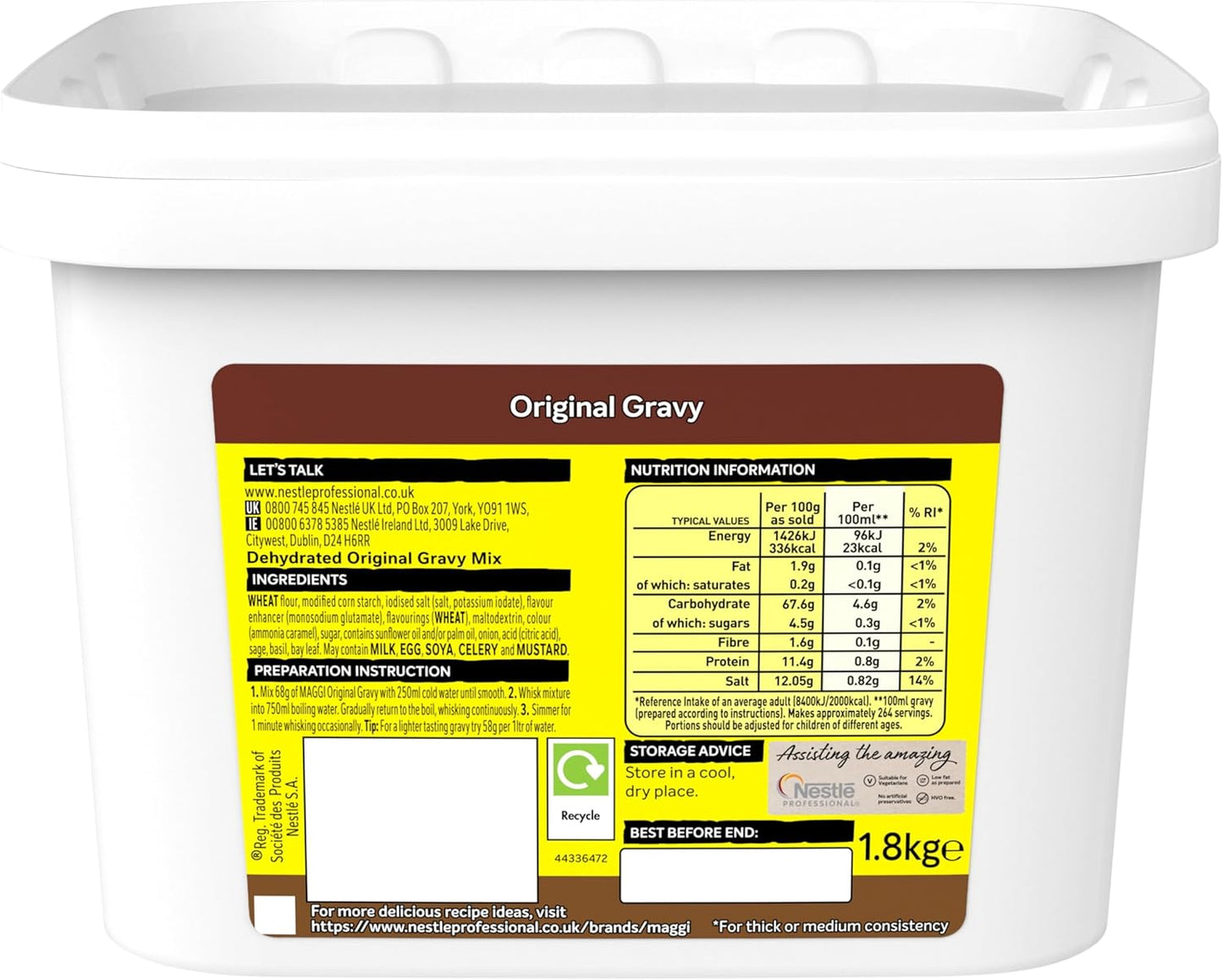 MAGGI® Original Gravy Tub | 1 x 1.8kg