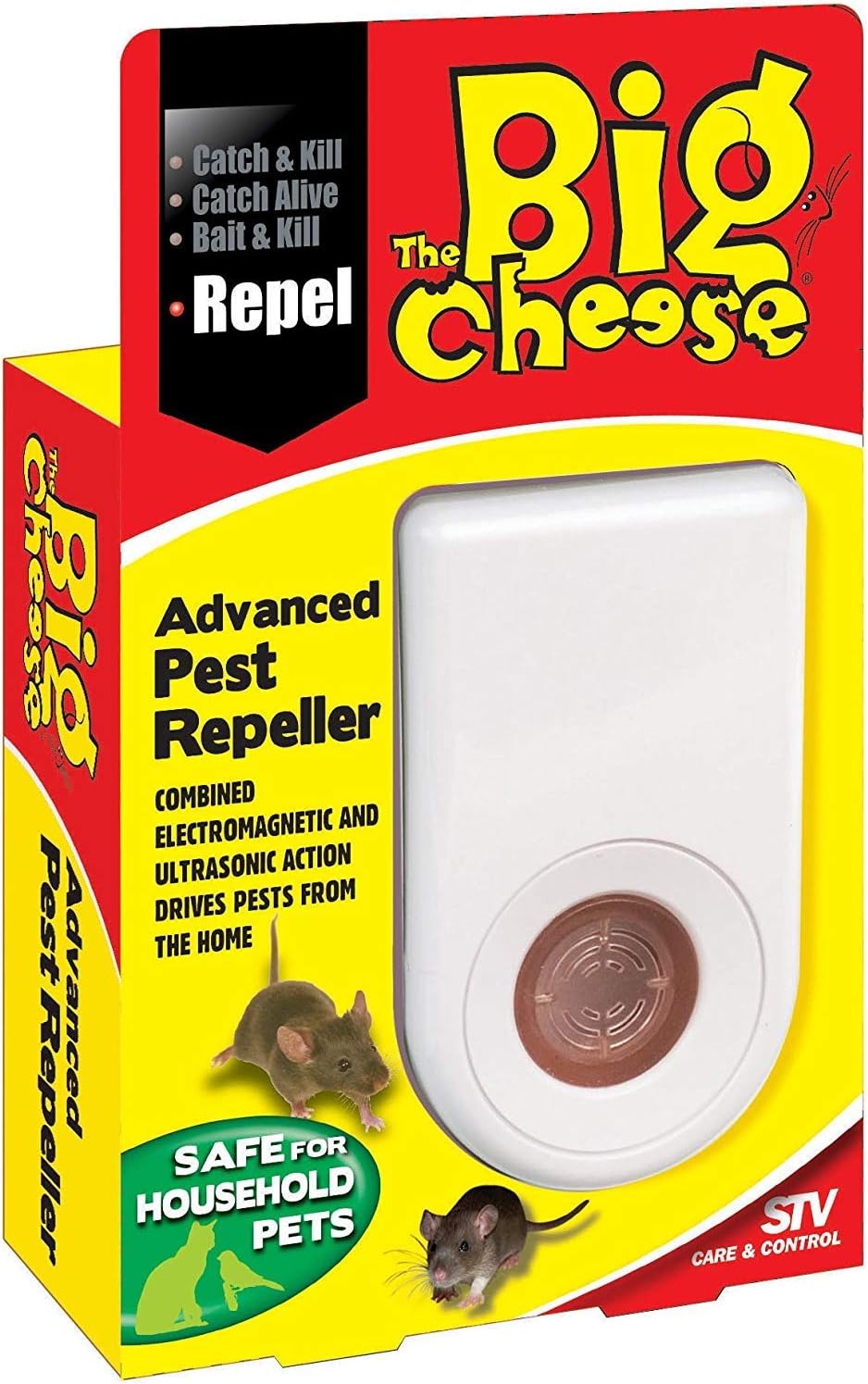 The Big Cheese Advanced Pest Repeller | Humane & Ultra-Sound | Rats & Mice (STV789)