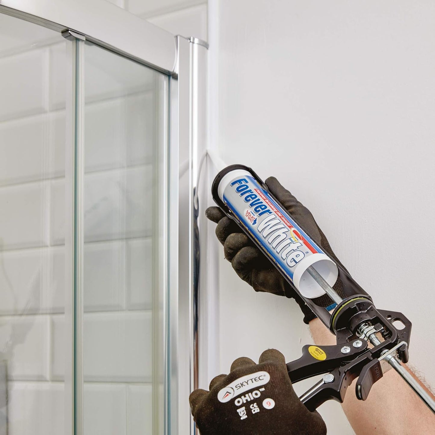 Everbuild Forever Clear Anti-Mould Silicone Sealant Clear – 295Ml