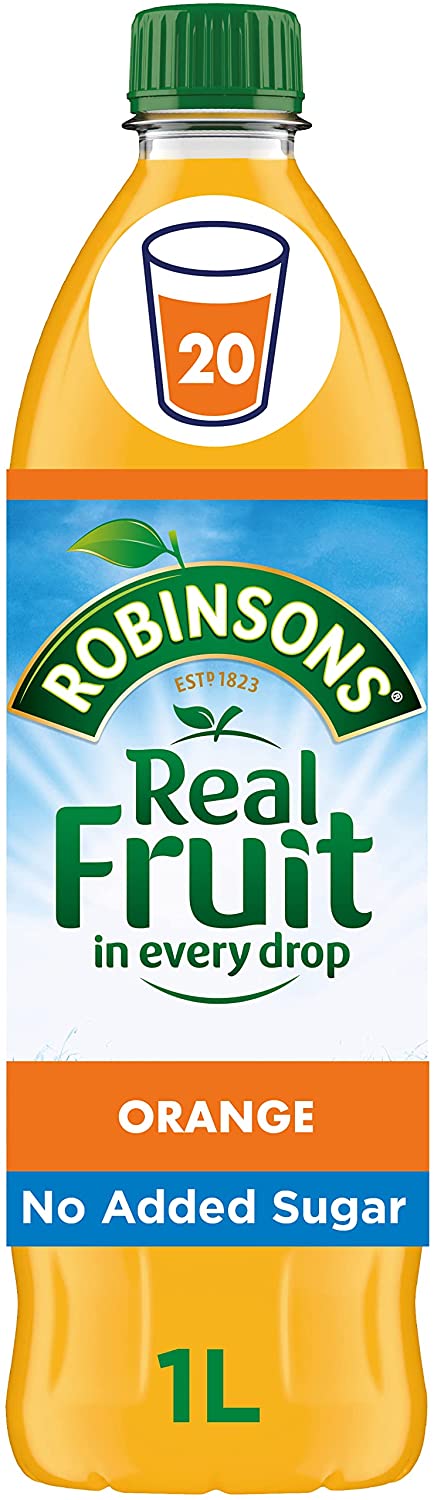 Robinsons Orange Squash No Added Sugar 1 Litre 4113