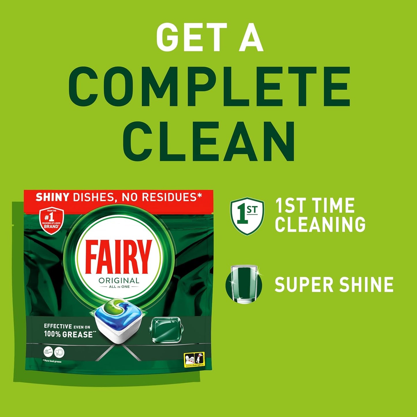 Fairy Dishwasher Tablets All in One Original 60's