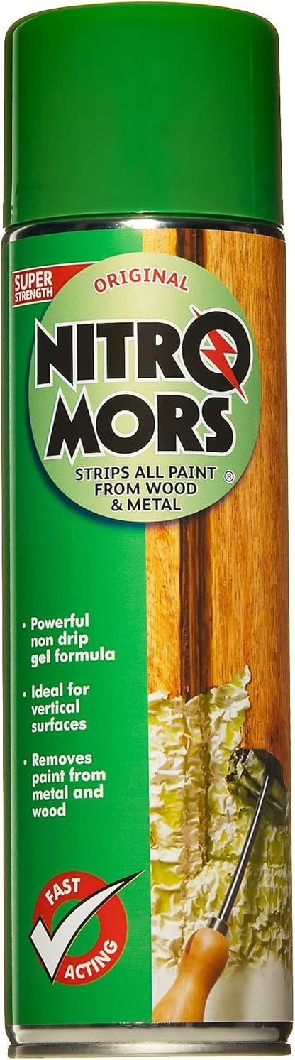 Nitromors Original Aerosol Paint Stripper, Varnish & Lacquer Remover 500ml